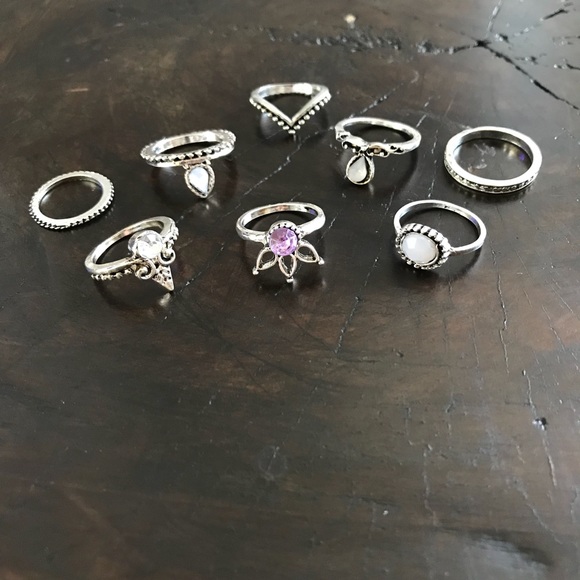 Midi Ring Jewel 8 Piece Set - Picture 3 of 3